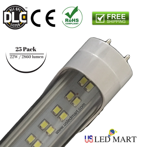 Altijd douche conservatief 10 Pack - 4ft 22w T8 LED Tube Light with Base G13/Bi-Pin double Row LE |  USLEDMART