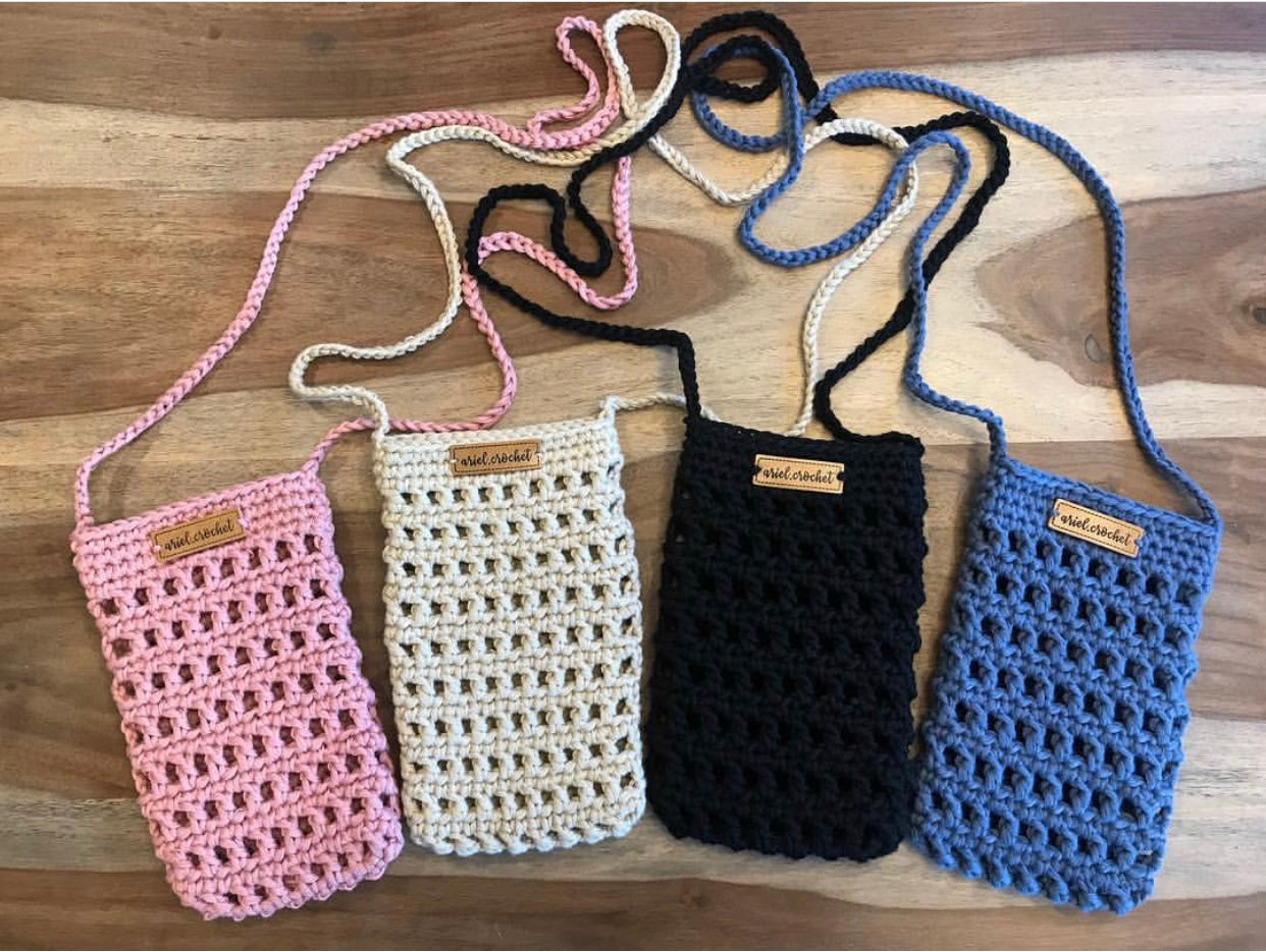 crochet phone purse