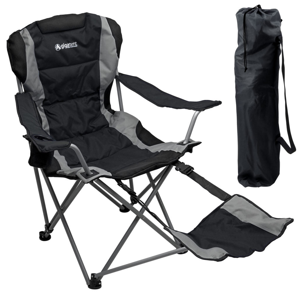 GigaTent Outdoor Camping Chair - Lightweight, Portable Design (Black