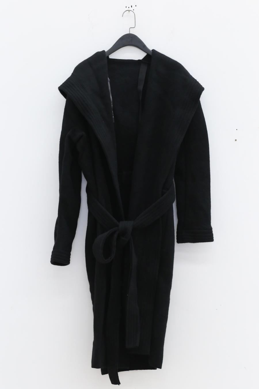 BORIS BIDJAN Saberi cashmere jacket AW22 Robe Coat1 FME10003 Black