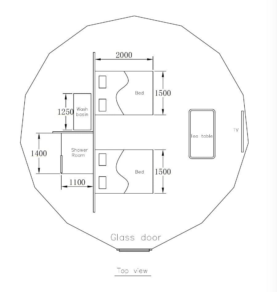 7m dome plan floor