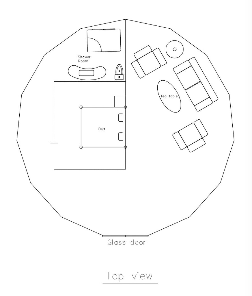 large dome tent floor plan