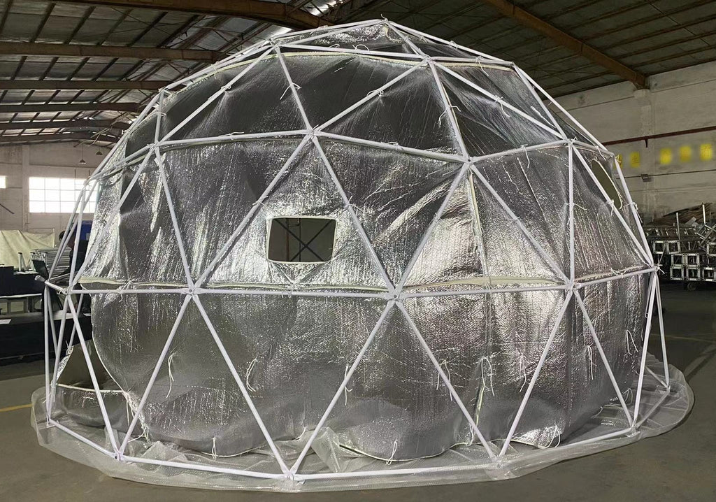 reflective bubble insulation for dome tent