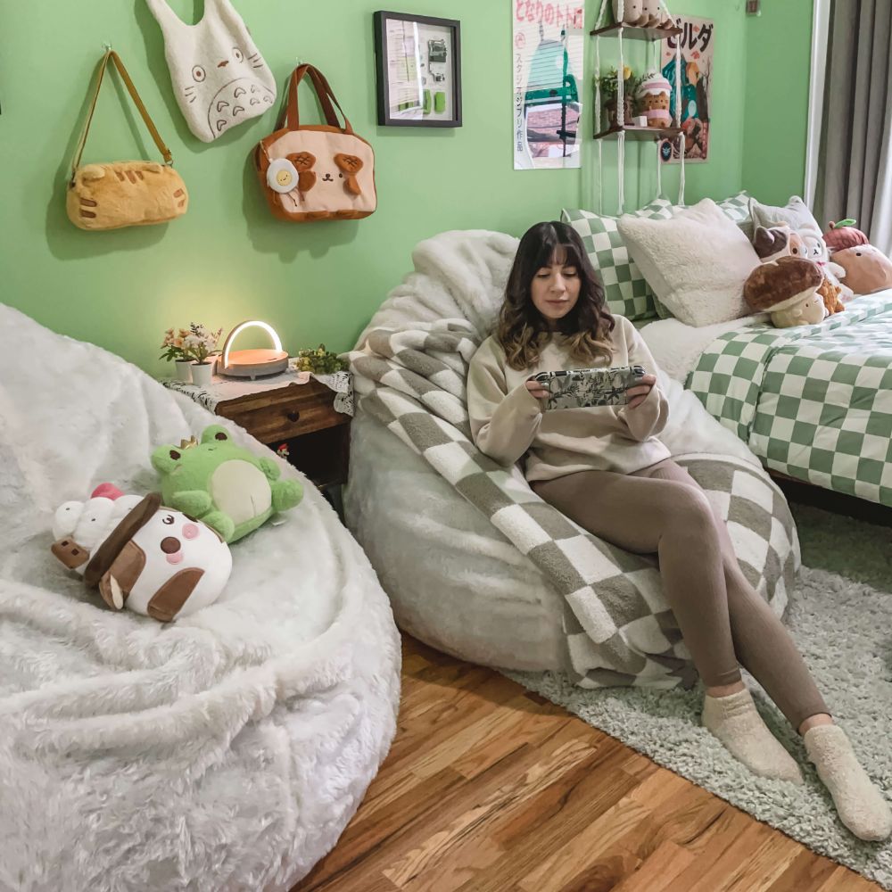 Comfortable Chairs Living Room, Korean Bean Bag Chairs