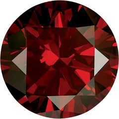 Round Shape Red Color Enhanced Diamond Melee Gems for SALE