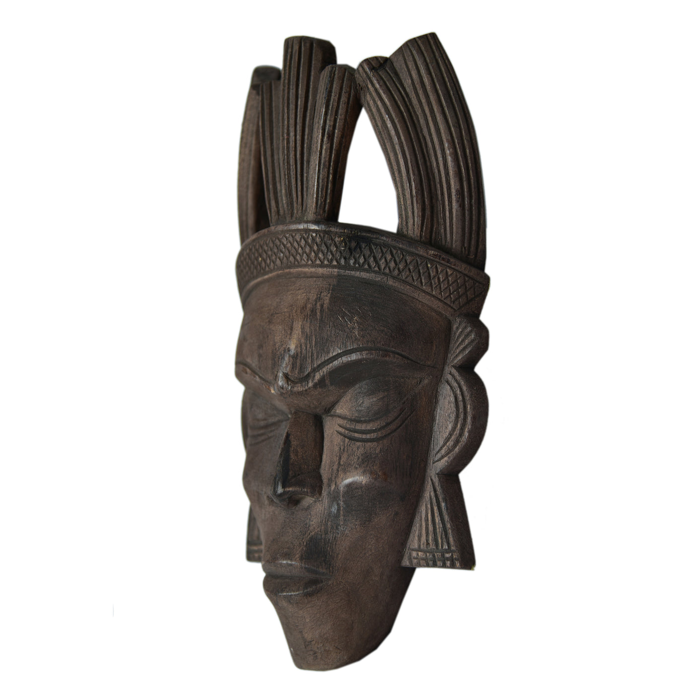 Adivasi Wooden Gambhira Wall Mask — TVAMI