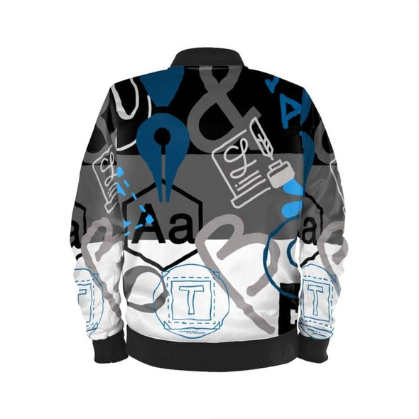 Typography Chaos Mens Bomber Jacket