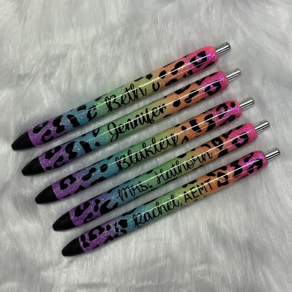 Tie Dye Pen / Glitter Pen / Epoxy Glitter Pen – Farmhouse Fabrication