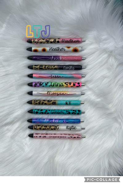 Home & Living :: Office & Organization :: Pens, Pencils & Writing :: Solid  Glitter Pens / Personalized Glitter Pens / Teacher Pens / Gift Pens /  Glitter Gift Pens / Custom Inkjoy Pens