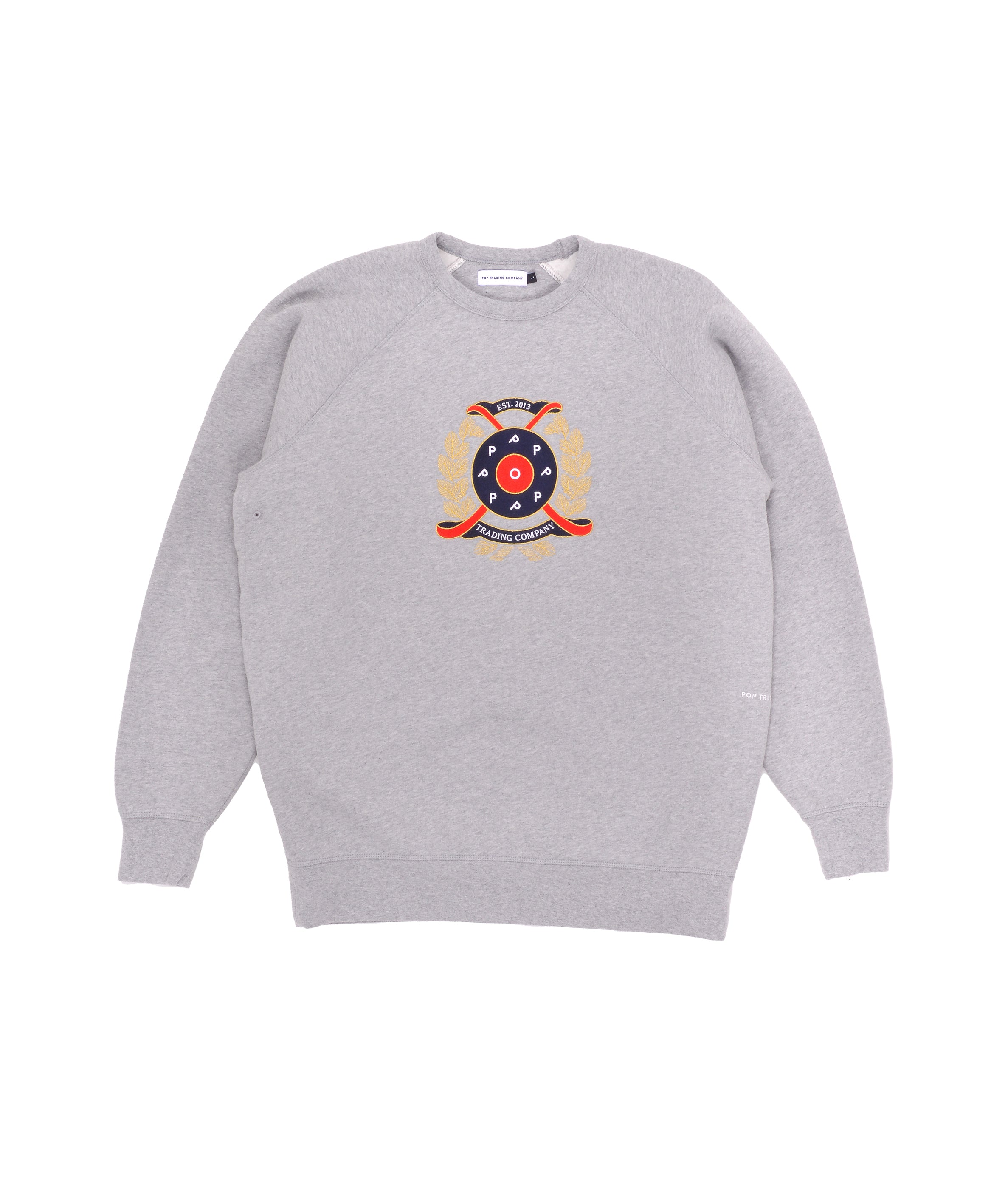 Pop Royal Crewneck Sweat Heather Grey