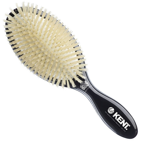 Classic Shine Large Soft White Pure Bristle Hairbrush