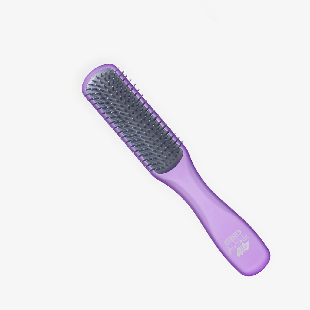 AirHedz Glo Narrow Detangling Brush in Purple - AHGLO02 PURP