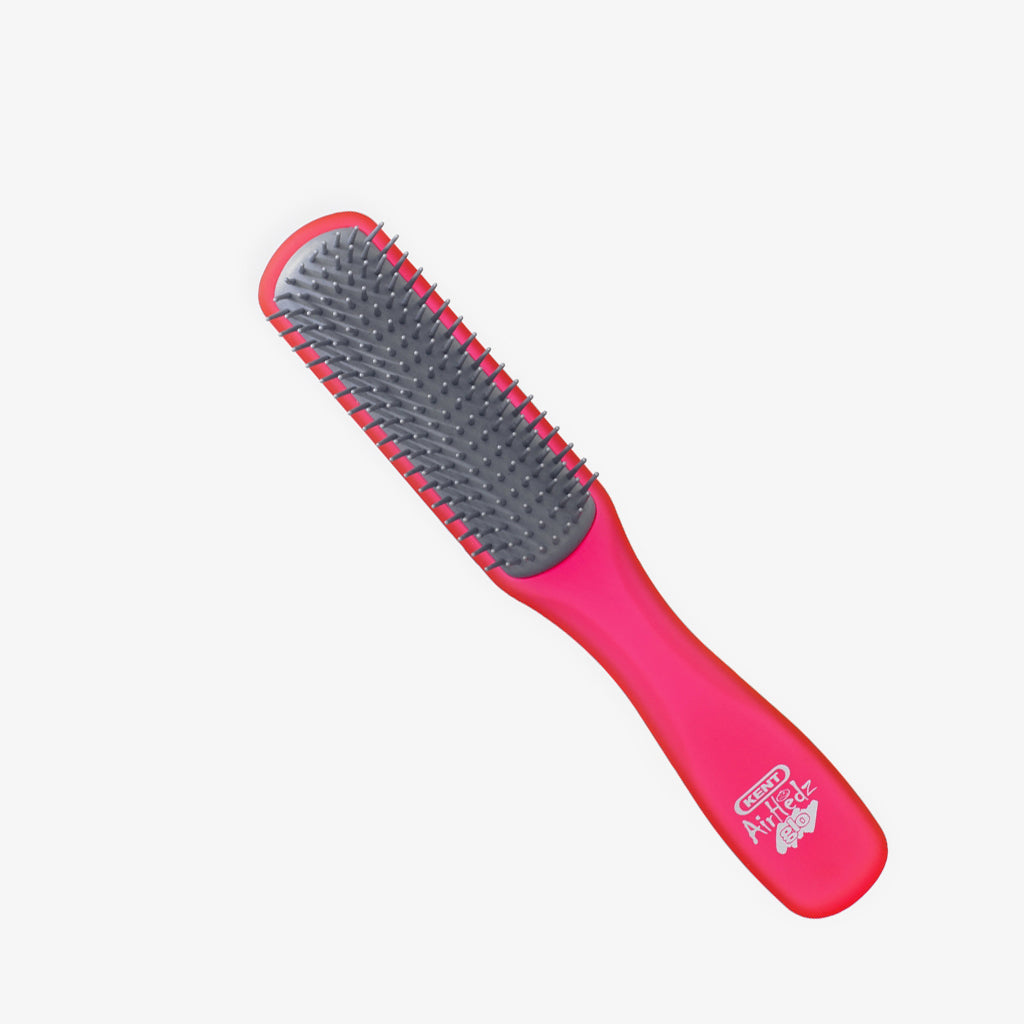 AirHedz Glo Narrow Detangling Brush in Red - AHGLO02 STRAW