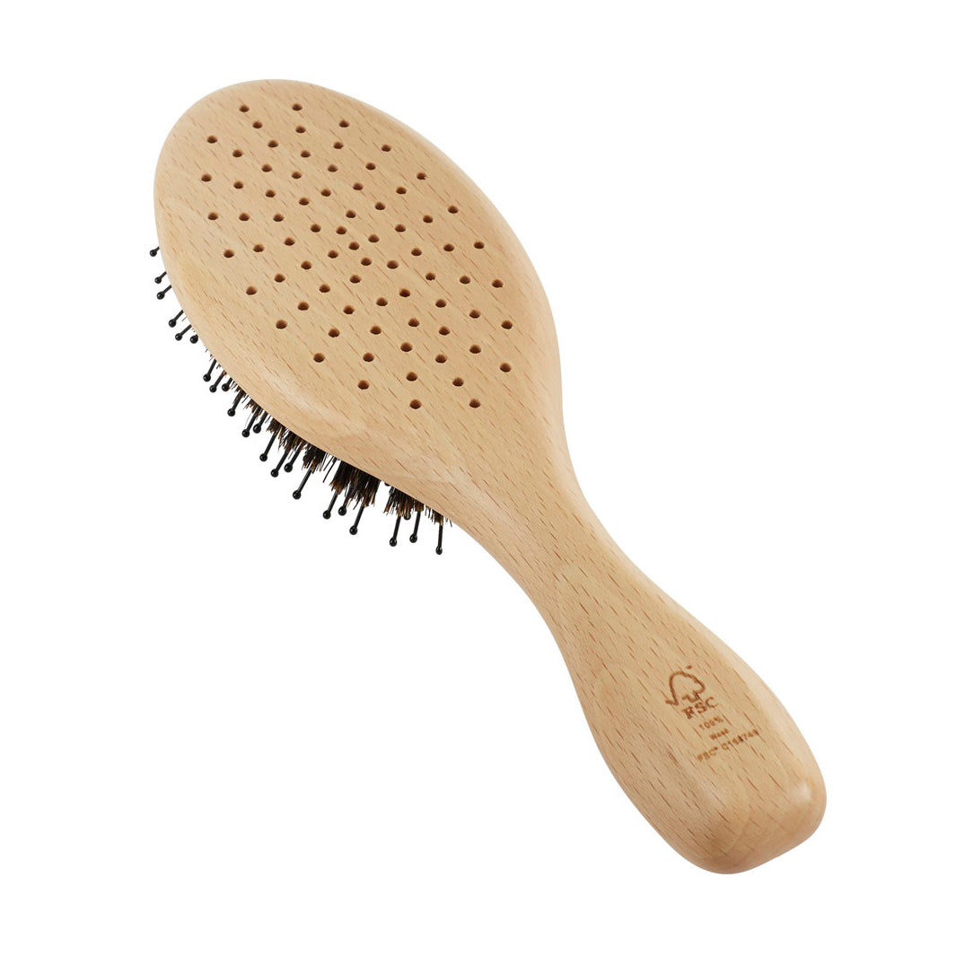 Pure Flow Vented Oval Cushion Bristle Nylon Mix Hairbrush - LPF1