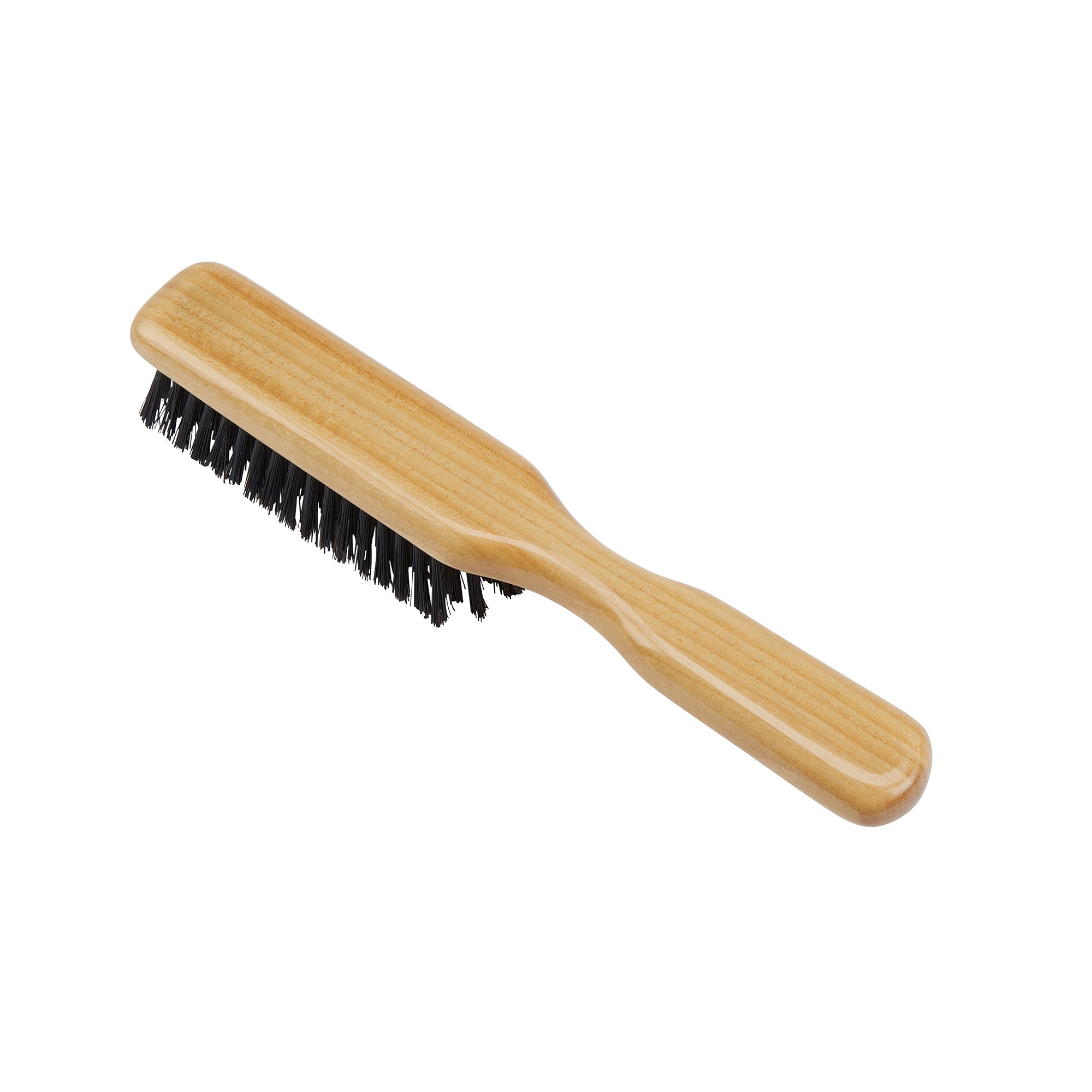 Handmade Satinwood Pure Black Bristle Hairbrush - LHS22T