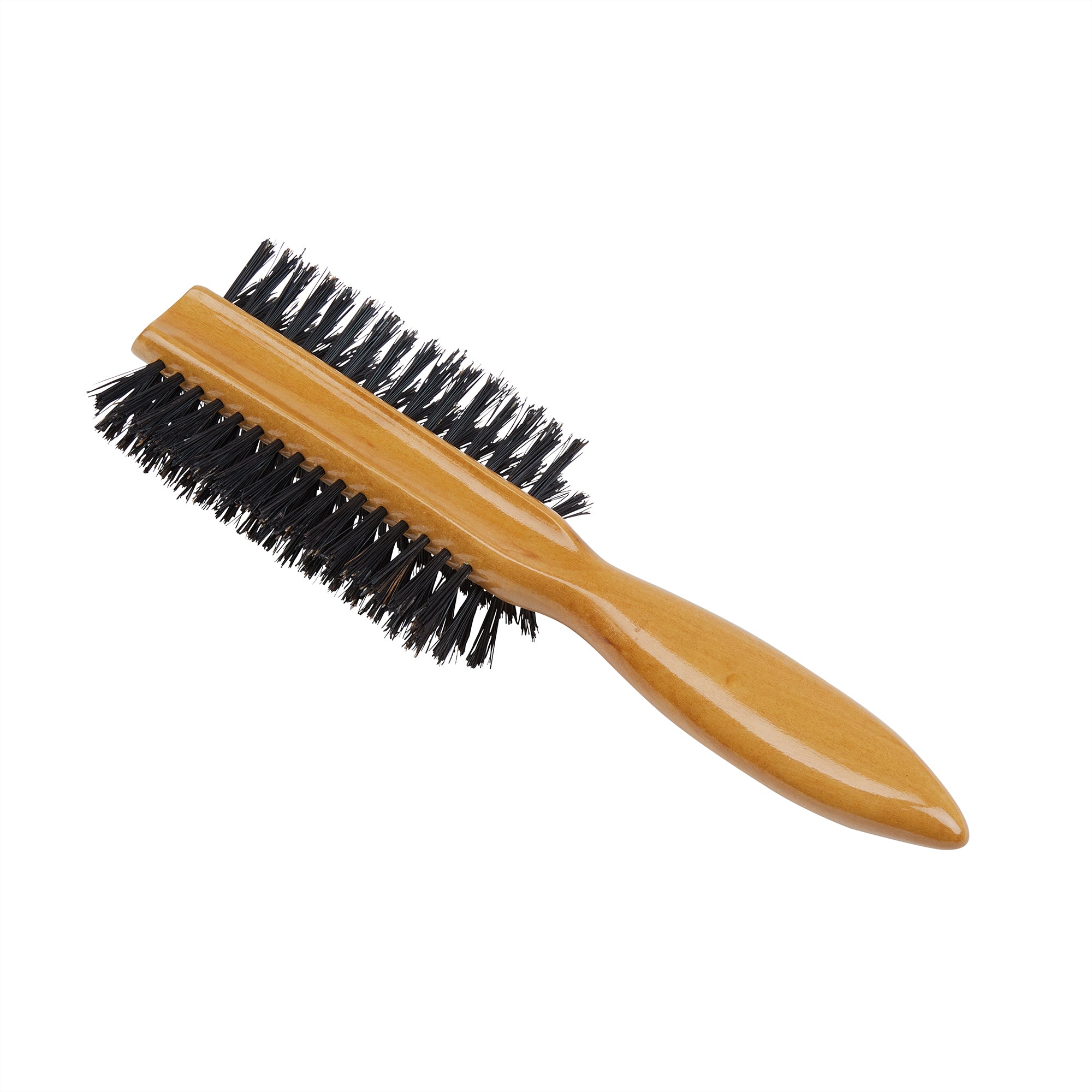 Handmade Satinwood Pure Bristle Half Round Hairbrush - LHS7