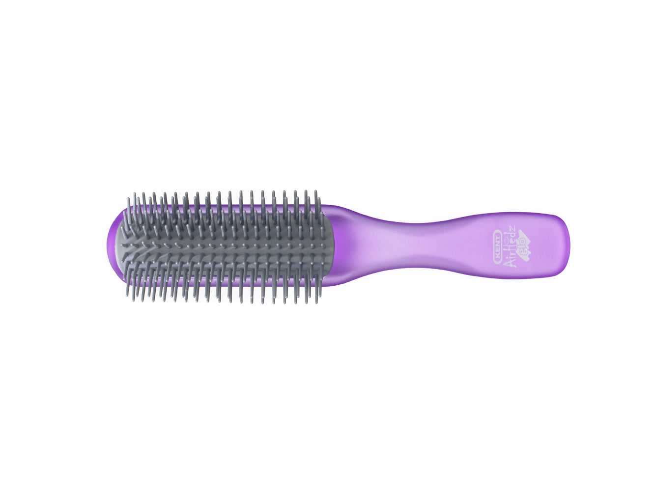 AirHedz Glo Half Round Detangling Brush in Purple - AHGLO01 PURP