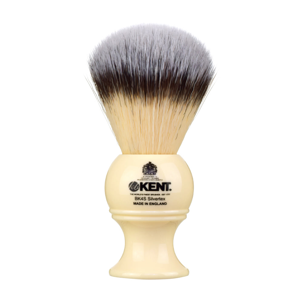 Medium Synthetic Ivory White Shaving Brush - BK4S