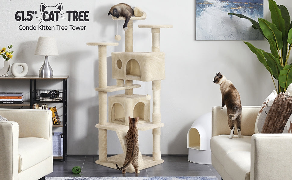 62.5″ H Cat Tree