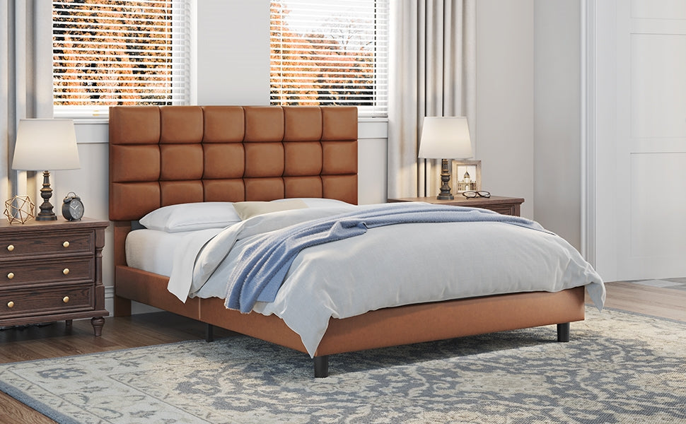 Yaheetech Upholstered Bed Frame