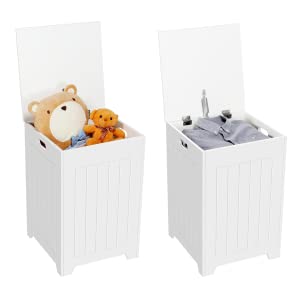 Yaheetech Wooden Laundry Basket