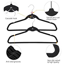 Nonslip Velvet Hangers - Heavy-Duty Coat Hangers