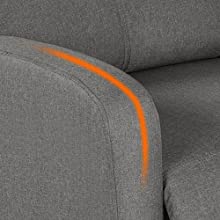 Fabric Recliner Chair Sofa