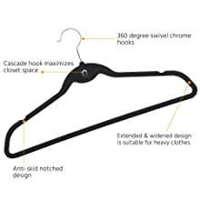 Nonslip Velvet Hangers - Heavy-Duty Coat Hangers