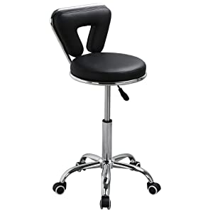 Rolling Swivel Salon Stool Chair