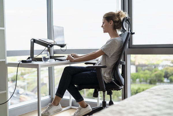 Home office chair with lumbar support