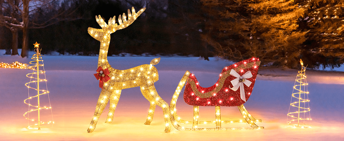 decorative outdoor reindeer