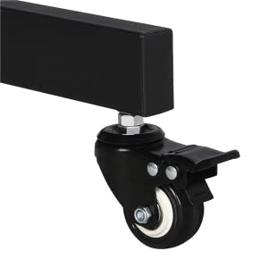 Yaheetech Soporte de TV móvil con ruedas, carrito de TV ajustable con  ruedas para TV LCD LED de 32 a 75 pulgadas con estantes de almacenamiento y  base