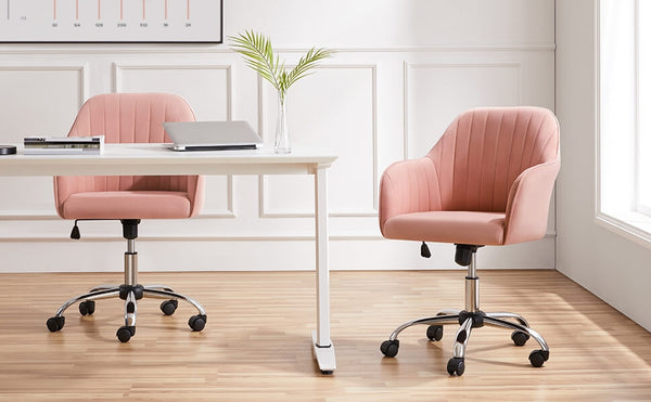 Yaheetech pink desk chair
