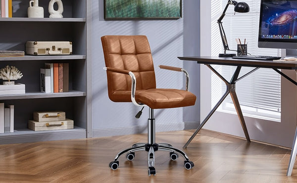 Yaheetech brown desk chair