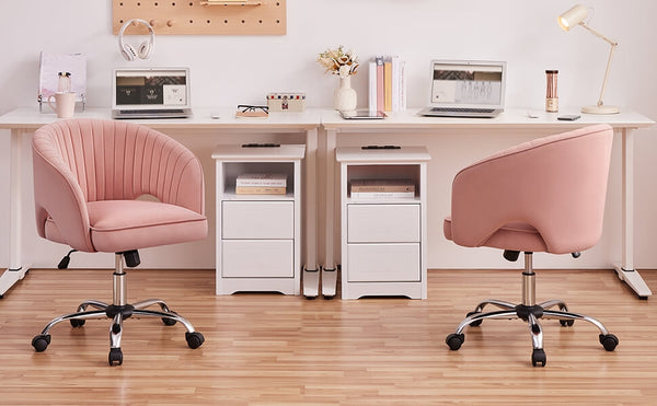 Yaheetech velvet desk chair