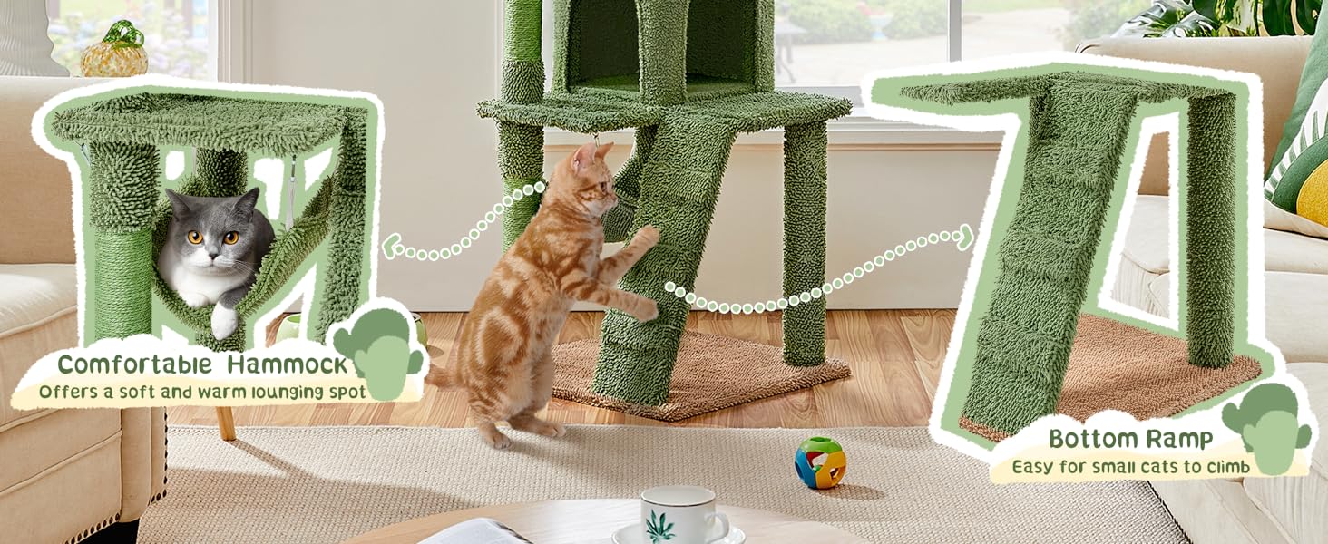 cat scratching post cactus