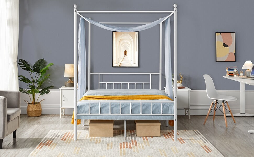 canopy bed with frame