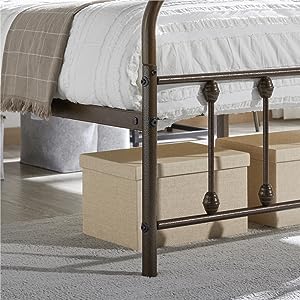 metal king bedframe