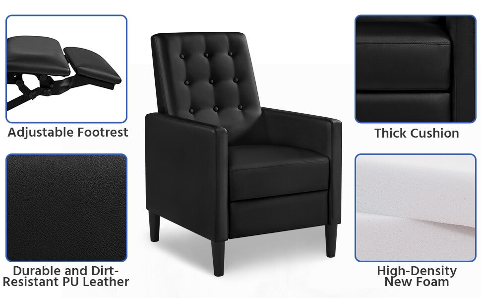 faux leather recliner sofa set
