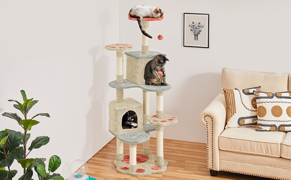 heart shaped cat tree