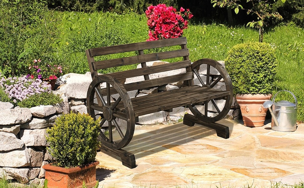 wagon garden bench