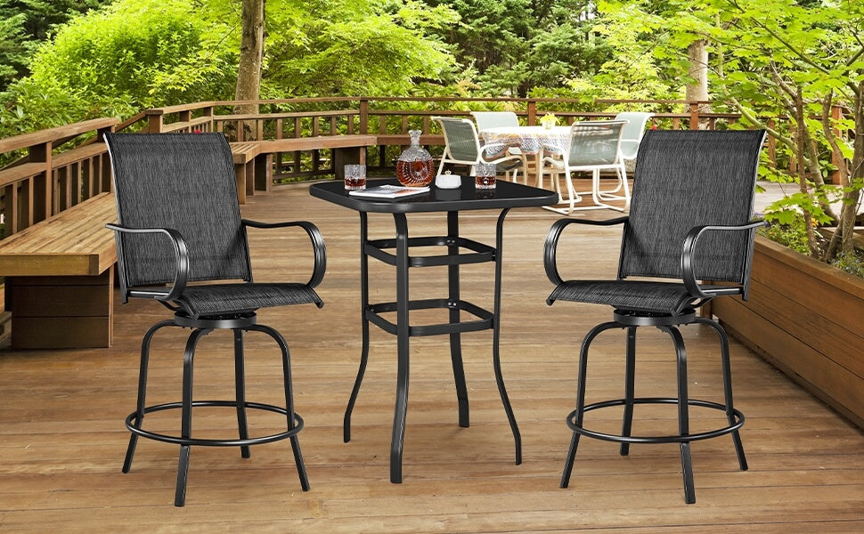 outdoor swivel stools