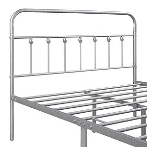 metal queen bed frame with headboard and footboard