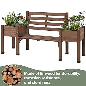 raised garden bed with fence