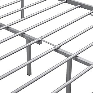 queen metal bed platform