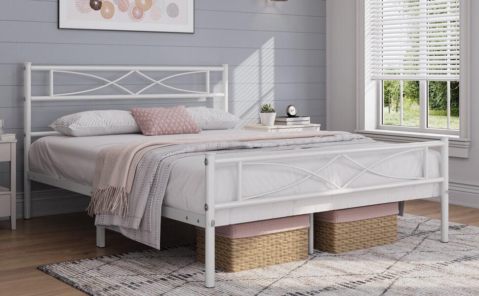 queen bed frame with headboard