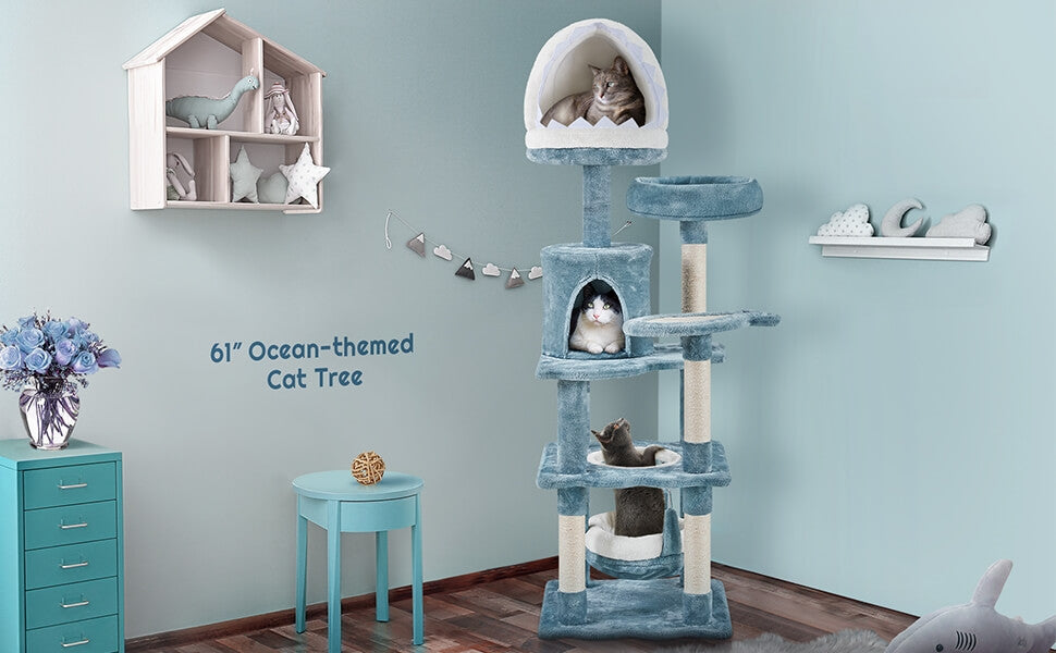 yaheetech 62.2-in multi-level cat tree