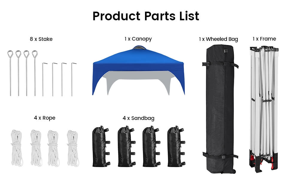 4x8 pop up canopy