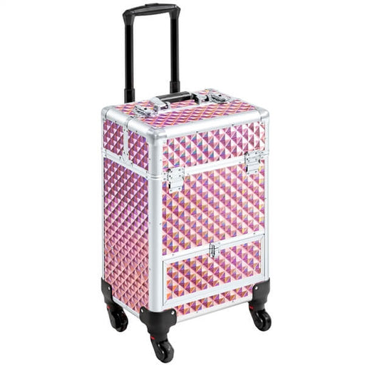 Yaheetech 41.9 Inch Makeup Train Case 3 In 1