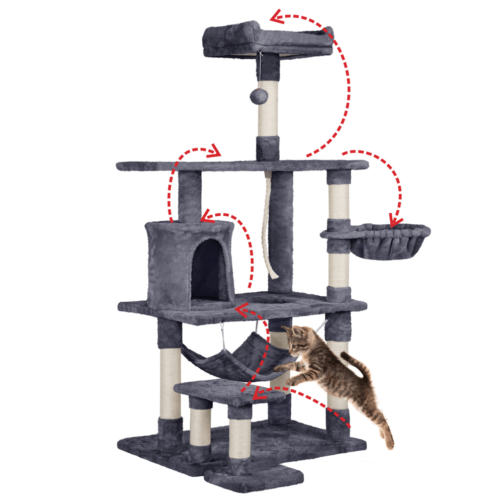 Yaheetech Cat Tree 61.5 Inch